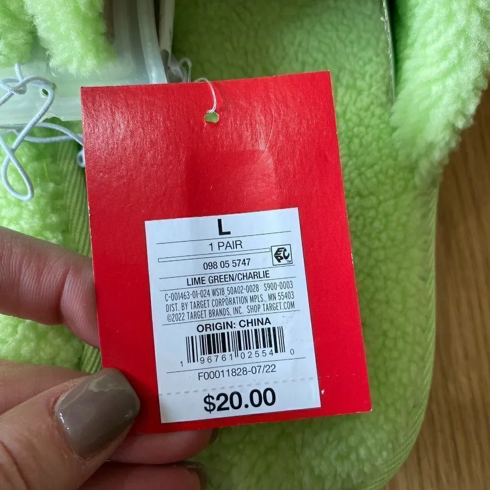 Wondershop Charlie Puffer Slide Slippers Lime Green